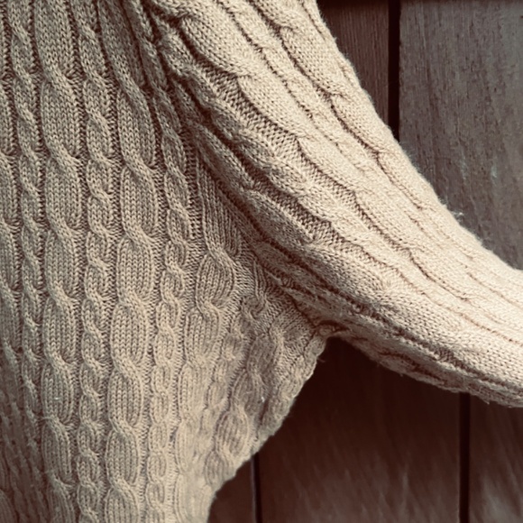 Nevada Rare Vintage Wool Blend Cable Knit Mustard Yellow Scoop Neck Size XL (18) - Picture 6 of 10